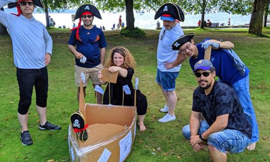 cardboard boat